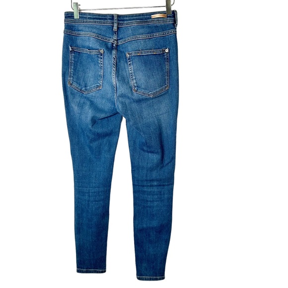 Anthropologie Pilcro and the Letterpress High Rise Cropped Jeans Zipper Hem 27 - Picture 4 of 9